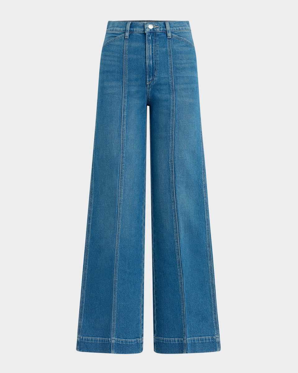 The Front Seam Wide-Leg Jeans